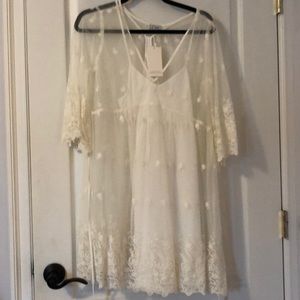 TOBI White sheath dress